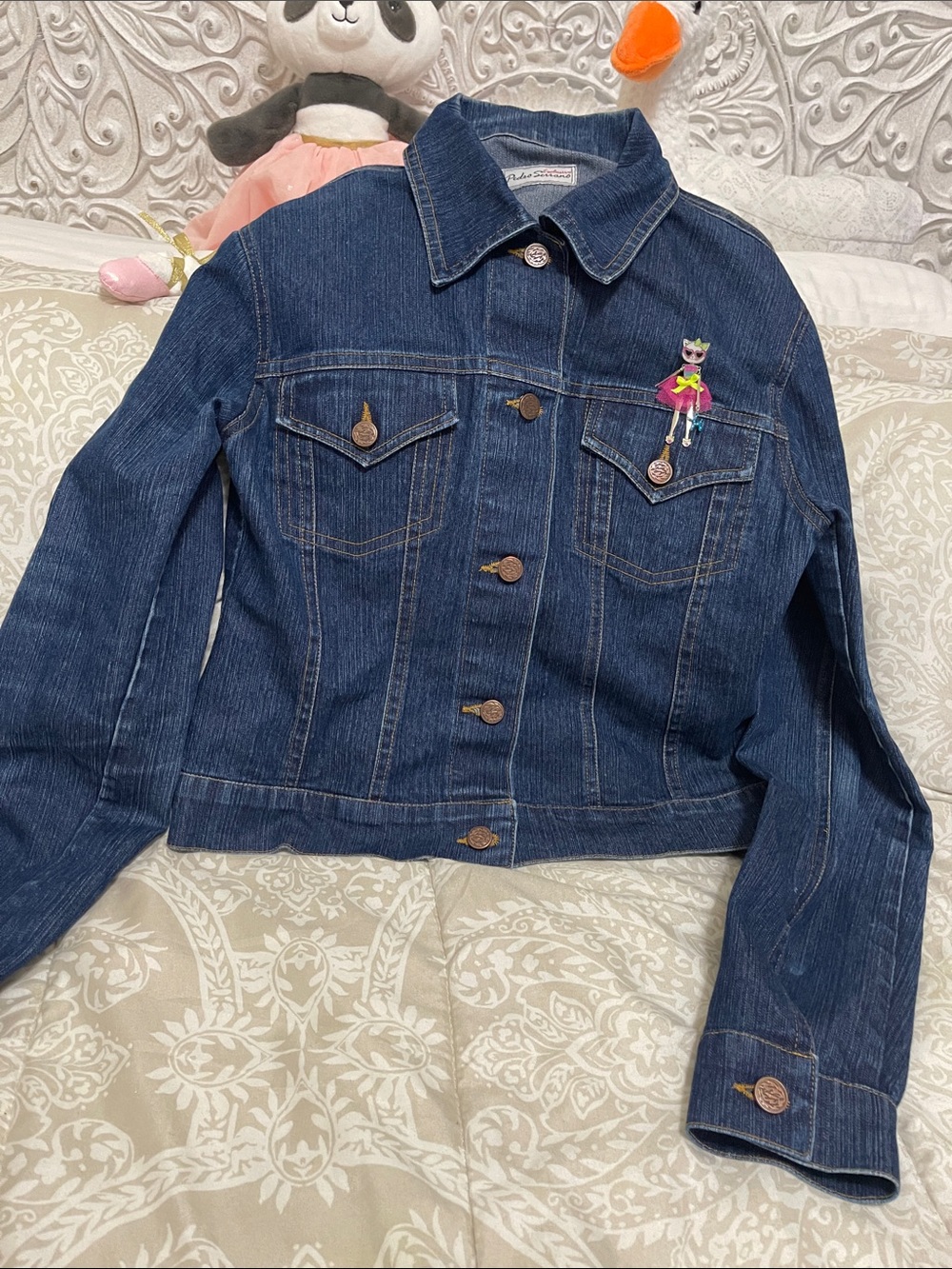 Kids Denim Jacket - Dark Blue Jean Jacket